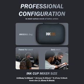 INKSOUL® TATTOO INK CUP MIXER 8 sites Aluminum alloy frame