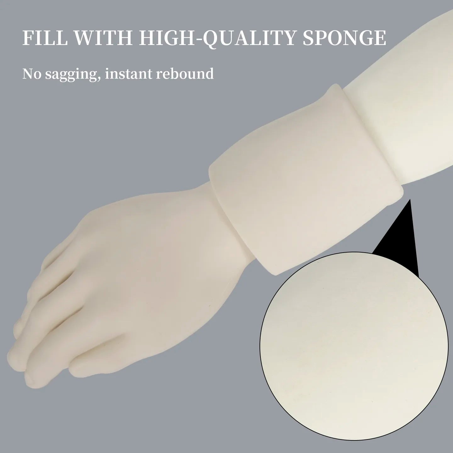 TAIDU High-Quality Tattoo Practice Silicone Forearm with Hand