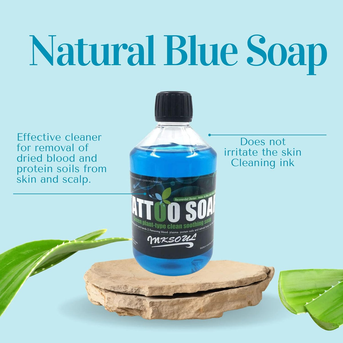 Premium 16.9oz Blue Soap for Tattoo Care