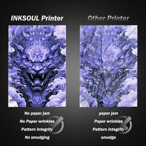 INKSOUL® T08FS Wireless Tattoo Transfer Stencil Printer-Can print shadows