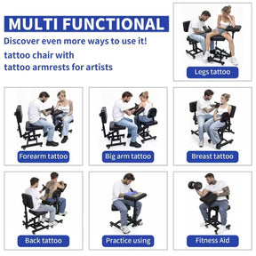 TAIDU 4th Gen Plus Multifunctional Tattoo Chair with Backrest