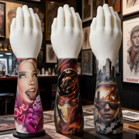 TAIDU High-Quality Tattoo Practice Silicone Forearm with Hand