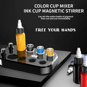 INKSOUL®️ TATTOO INK CUP MIXER 8 sites Aluminum alloy frame