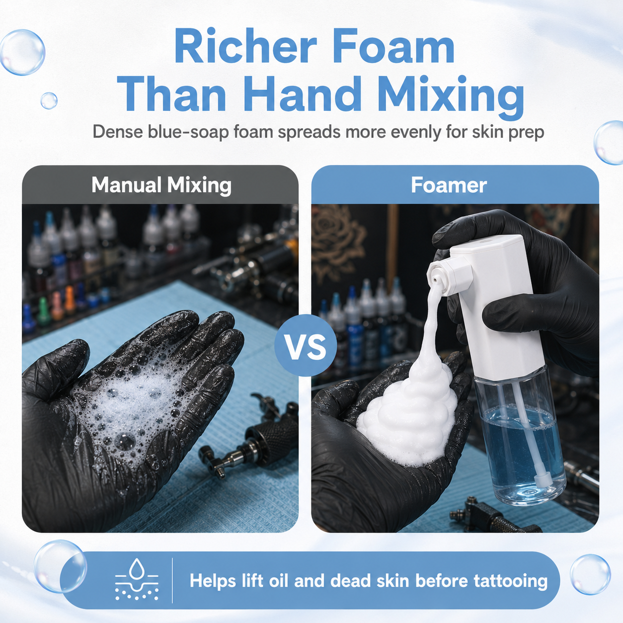 INKSOUL Electric Tattoo Blue Soap Foamer