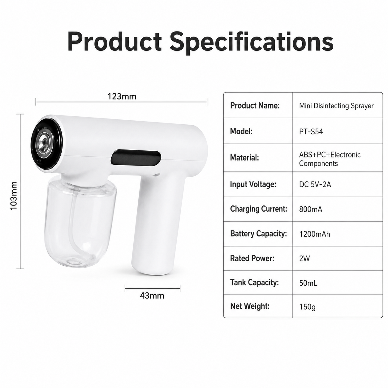INKSOUL Wireless Tattoo Disinfection Sprayer