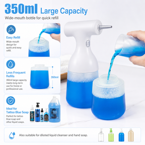 INKSOUL Cordless Electric Tattoo Blue Soap Foam Sprayer – LZD-Q5 350ml