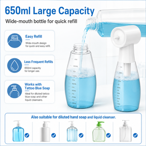INKSOUL Smart Electric Tattoo Blue Soap Foam Sprayer – LZD-Q5 650ml