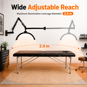 TAIDU Professional Tattoo Wall-Mounted Lighting Kit for Shading & Detail Work (with Anti-Glare Glasse)