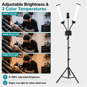 Inksoul flexible Doppelarme LED füllen Licht füllen