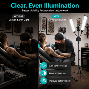 Inksoul flexible Doppelarme LED füllen Licht füllen