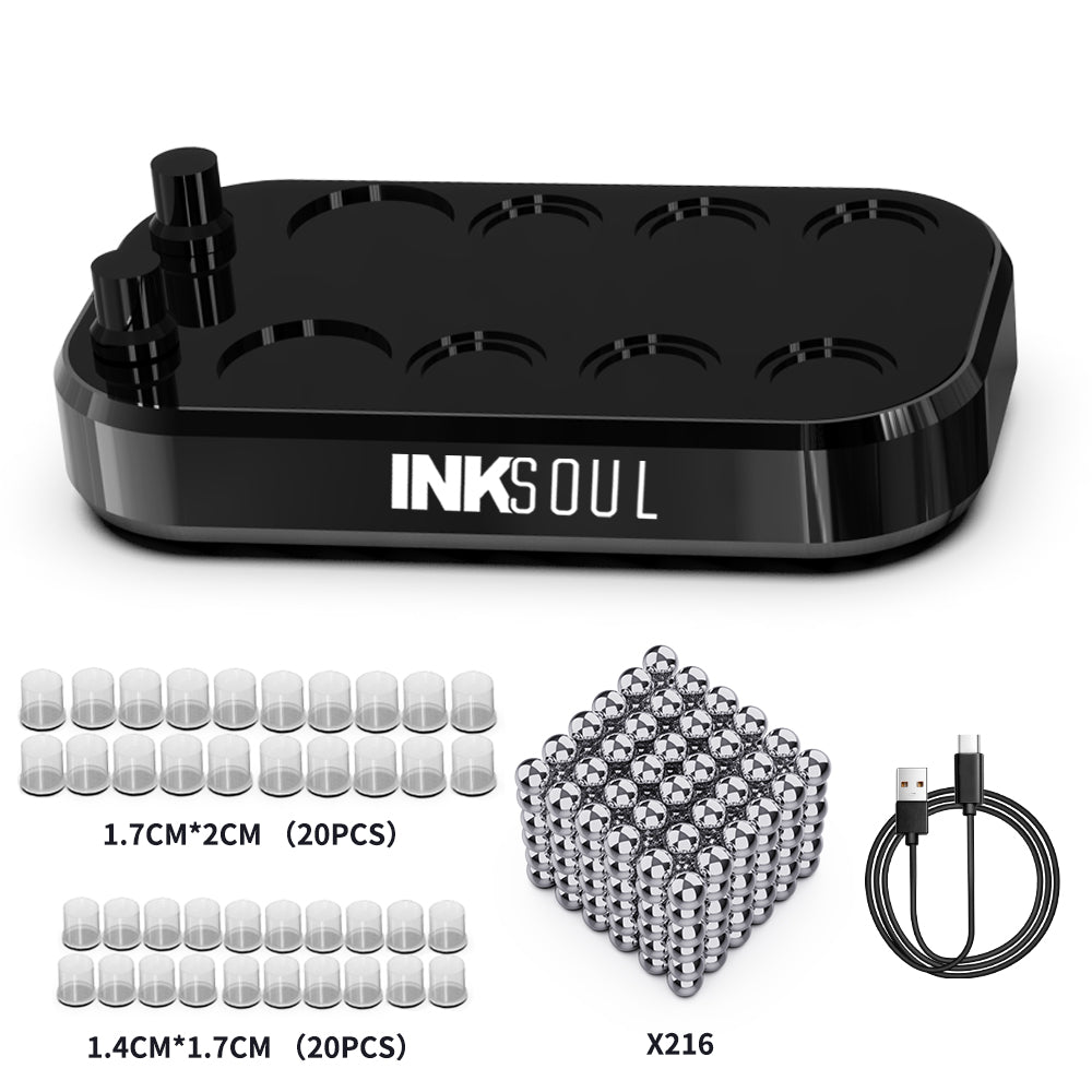 INKSOUL®️ TATTOO INK CUP MIXER 8 sites Aluminum alloy frame