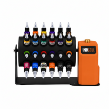 INKSOUL Rotating Tattoo Ink Rack｜Continuous Ink Mixing Organizer for Tattoo Artists｜48-Bottle Rotating Ink Organizer