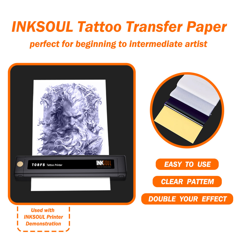 INKSOUL® Tattoo Stencil Paper （Meglio per l'ombra）