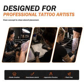 INKSOUL® TATTOO TRANSFER STENCIL PAPER LP100 A4 100sheets（BEST FOR Line）