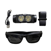 INKSOUL® Tattoo Headlamp with Polarized Glasses Anti-Reflective LED Light for Tattoo Embroidery & Cosmetic Work