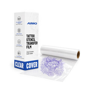 Transparent Transfer Paper , Clear Pattern Thermal Transfer Film Roll for Tattoo Cover-up 90pcs/Roll