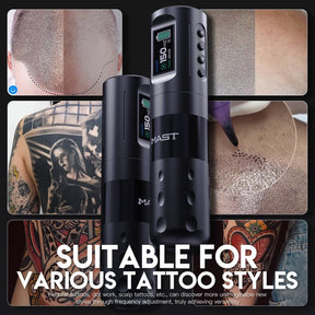 Dragonhawk Wireless Tattoo Pen Machine with 4.0MM Stroke Frequency Adjustable | Mast Wing