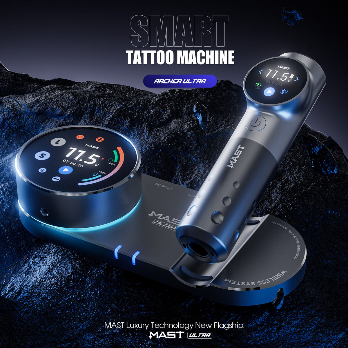 Dragonhawk Wireless Tattoo Pen Smart Machine with 4.5MM Stroke | Mast Archer Ultra