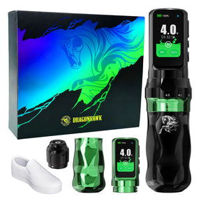 Tattoo Kit | Dragonhawk Fold Pro Year of Horse Edition Tattoo Machine Pen Wireless Professional Bundle