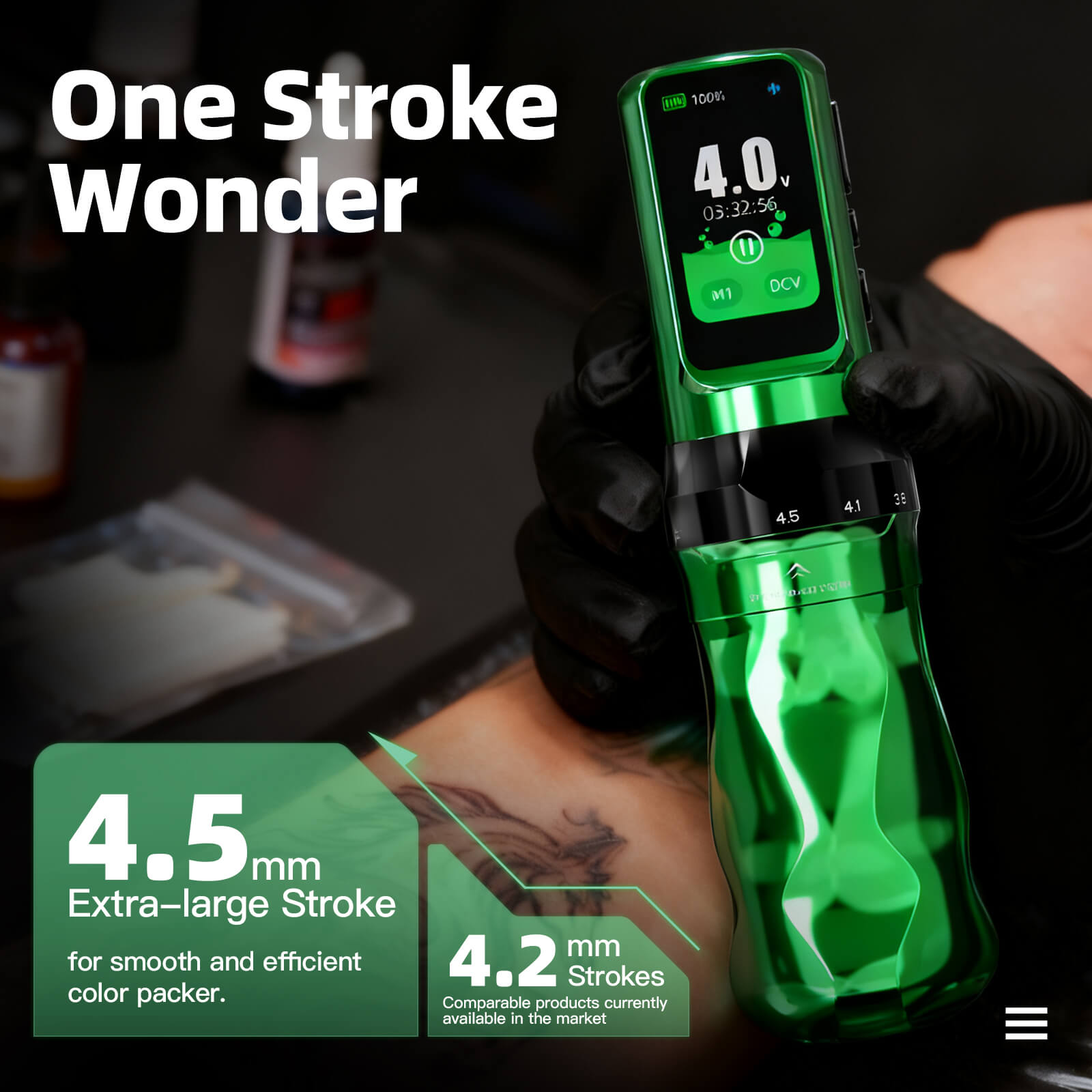 Tattoo Kit | Dragonhawk Fold Pro Year of Horse Edition Tattoo Machine Pen Wireless Professional Bundle