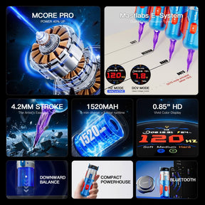Dragonhawk Wireless Tattoo Pen Machine 4.2MM Strokes Length | Mast Racer Pro Armor Edition (2 Batteries ver.)