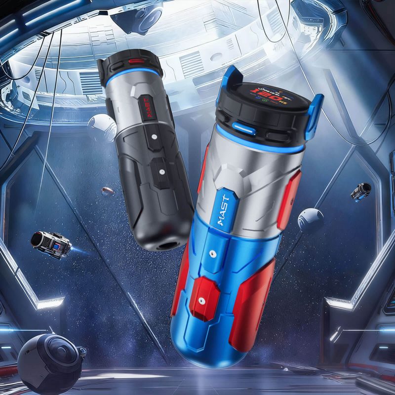Dragonhawk Wireless Tattoo Pen Machine 4.2MM Strokes Length | Mast Racer Pro Armor Edition (2 Batteries ver.)