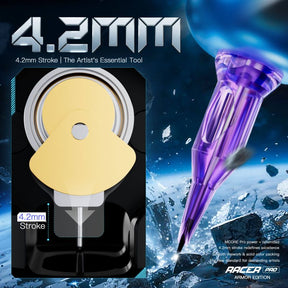 Dragonhawk Wireless Tattoo Pen Machine 4.2MM Strokes Length | Mast Racer Pro Armor Edition (2 Batteries ver.)