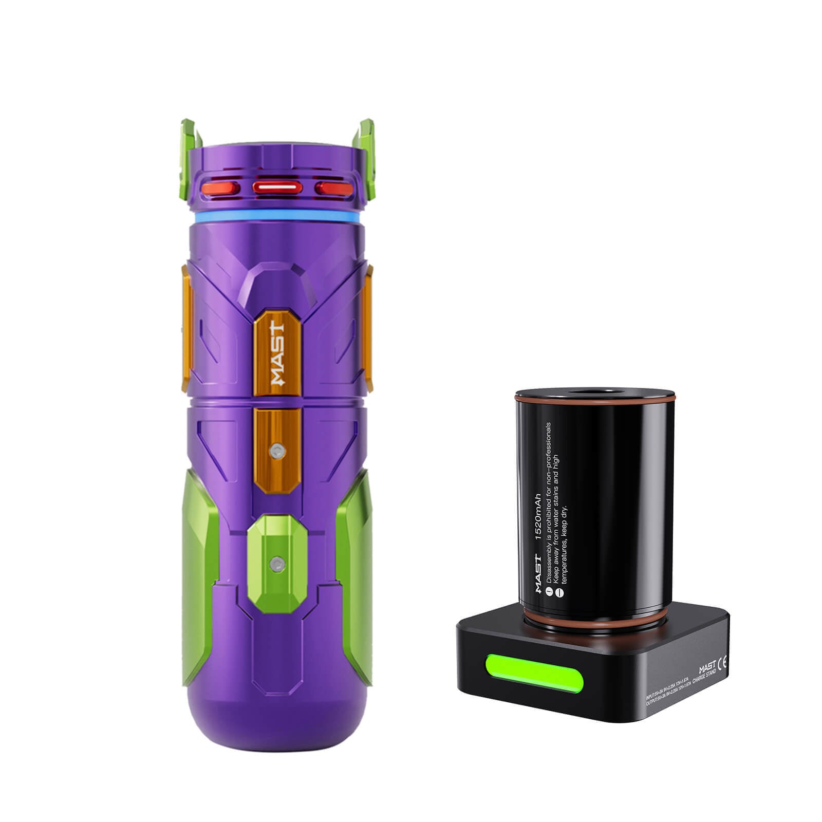 Dragonhawk Wireless Tattoo Pen Machine 4.2MM Strokes Length | Mast Racer Pro Armor Edition (2 Batteries ver.)