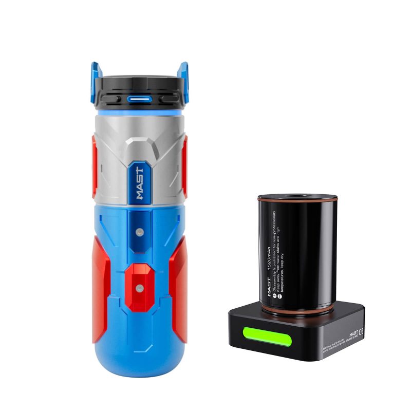 Dragonhawk Wireless Tattoo Pen Machine 4.2MM Strokes Length | Mast Racer Pro Armor Edition (2 Batteries ver.)