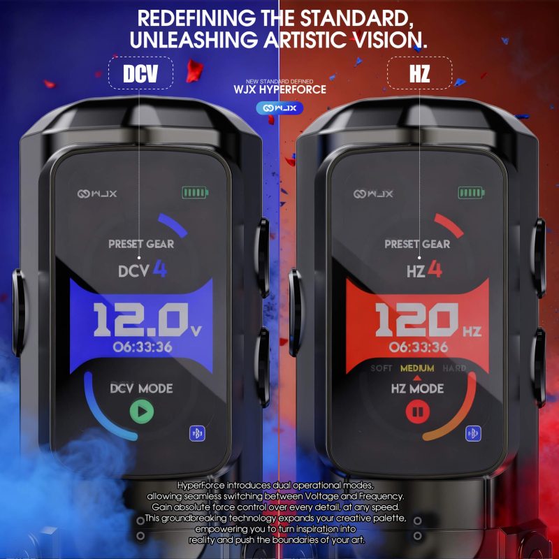 Tattoo Kit | WJX Hyper Force Tattoo Machine Pen Wireless Professional Bundle with FAULHABER Brushless Motor 4.5mm Stroke