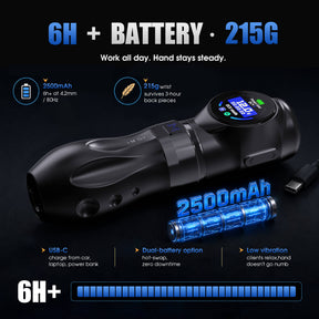 Dragonhawk Wireless Tattoo Pen Machine With 4.2MM Strokes | Mast Archer 3 Ultra