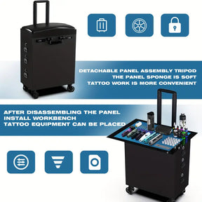 Multifunctional TATTOO Suitcase-G500（2024 new anti drop model）