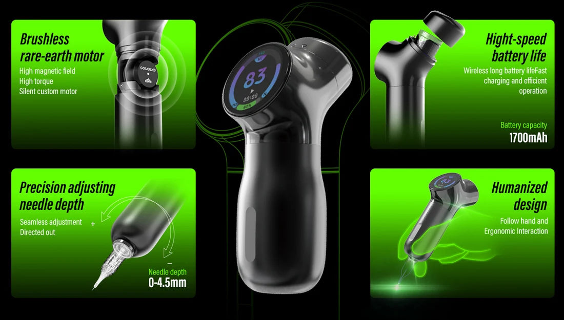 CO-Y (OS)Pro Tattoo Machine|Responsive rebound,sharper penetration