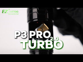 EZ P3 Pro Turbo 2.0 Upgrade Direct Drive Wireless Tattoo Machine with Adjustable Stroke 5.0mm