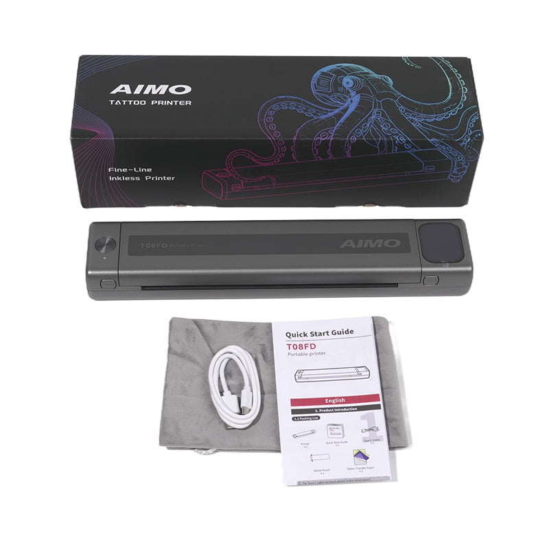 AIMO T08FD tattoo transfer printer touch screen