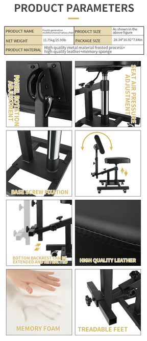 Taidu Flash Sale Neue verbesserte pneumatische Tattoo -Vorsitz