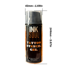 INKSOUL® Tattoo Stencil Transfer Gel, 4 fl oz / 120ml - Long-Lasting & Smudge-Proof