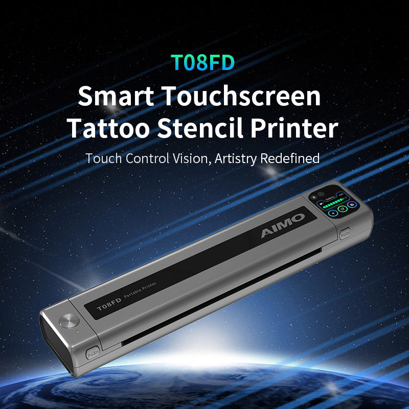 AIMO T08FD tattoo transfer printer touch screen