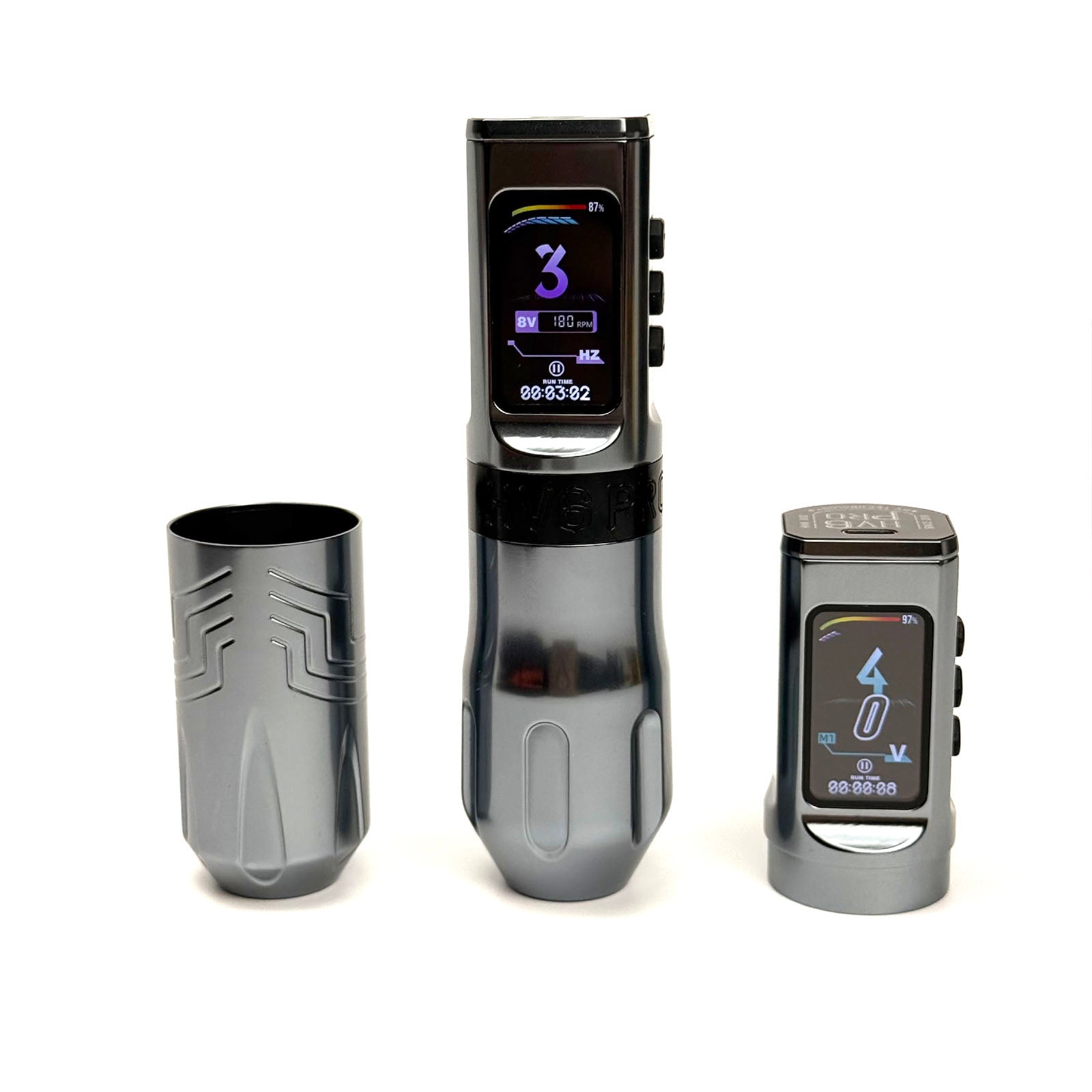 INKSOUL® Tattoo Machine Wiresles Pen 4.2MM Strokes Two Grips Two Batteries Two Modes 2 in 1 | HV6 PRO